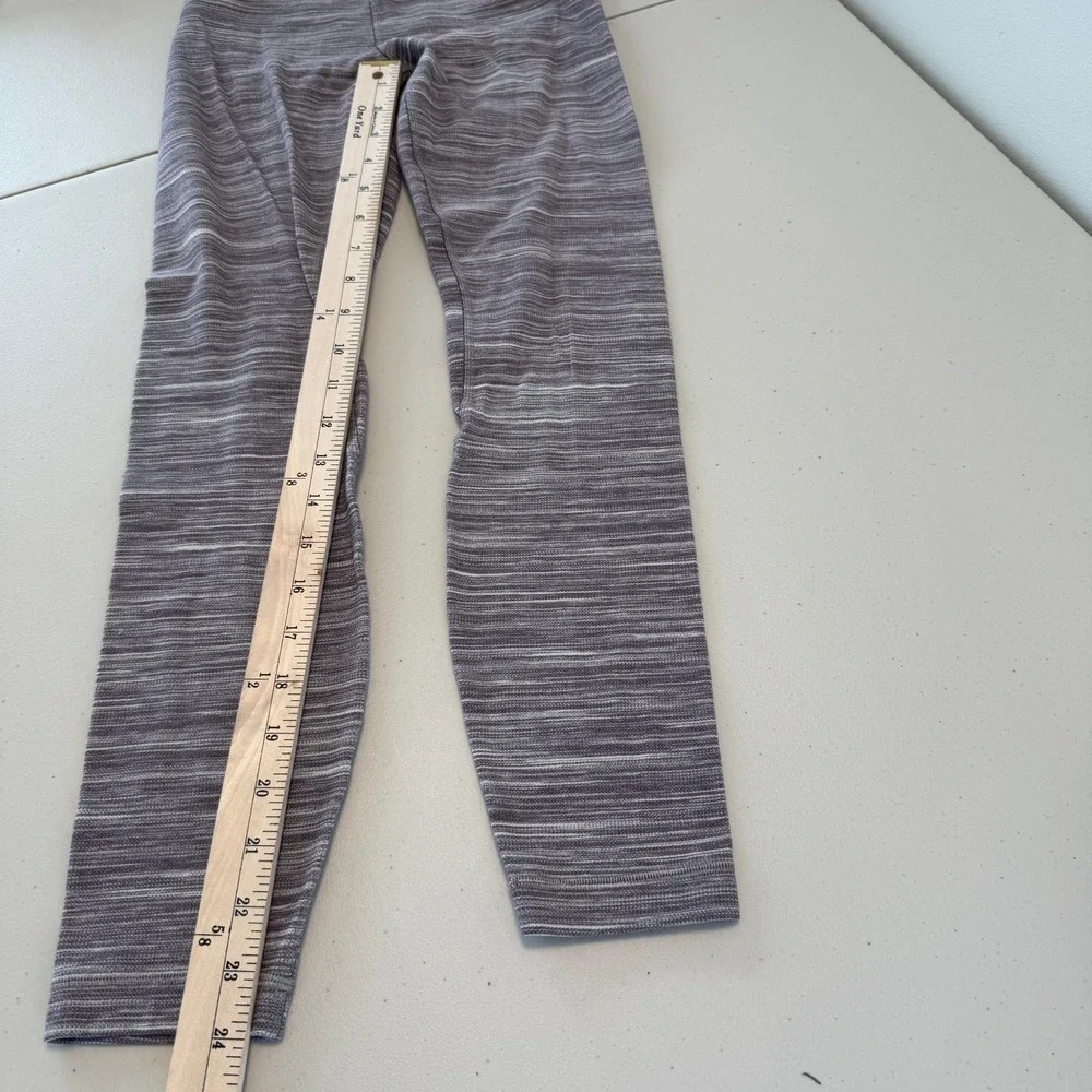 Lululemon Leggings SZ 4 Space Dye High Rise Yoga Athleisure Gorpcore Purple Grey